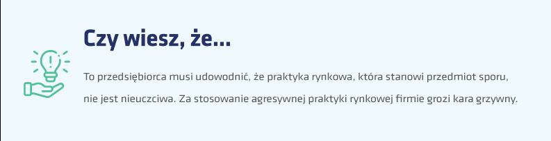 Nieuczciwe praktyki rynkowe – sankcje 