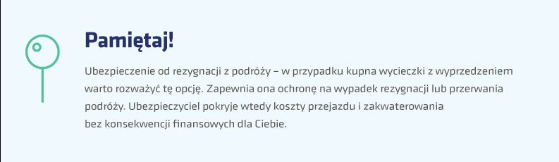 Ramka: Ubezpieczenie od rezygnacji z podróży – dlaczego warto skorzystać?