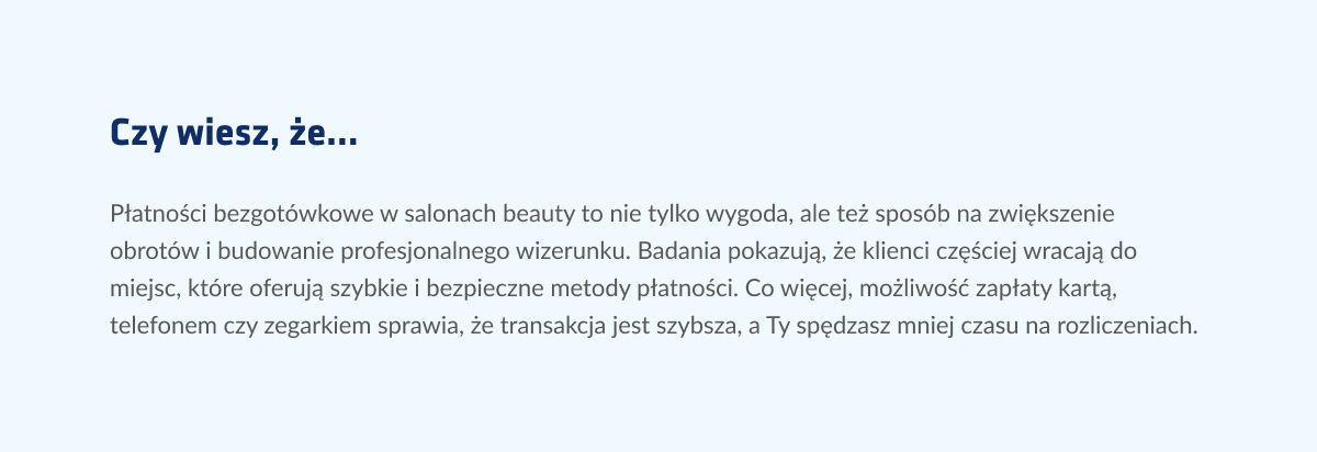Płatności bezgotówkowe: beauty – dlaczego warto