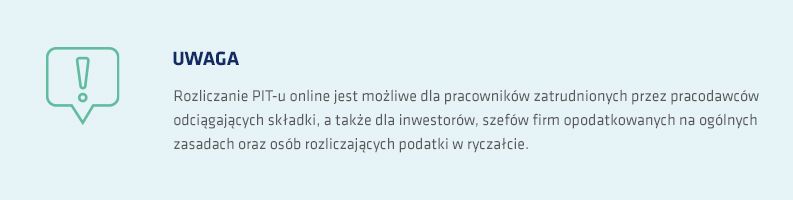 Rozliczenie PIT-u przez internet – dla kogo? (ramka)