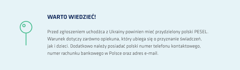 Specustawa – warunki skorzystania z pomocy oferowanej uchodźcom 
