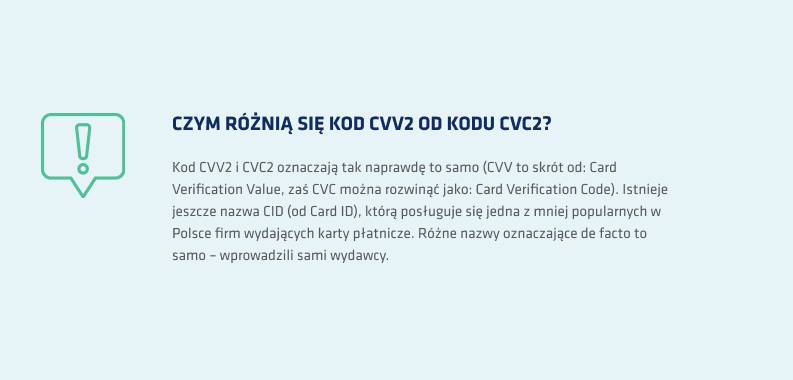 Kod CVV2 a CVC2 – czym się różnią?