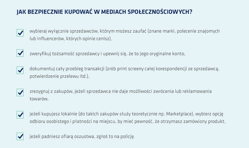 Sklep na IG, Facebooku, zakupy przez Youtube. Jak bezpiecznie kupować w mediach społecznościowych?