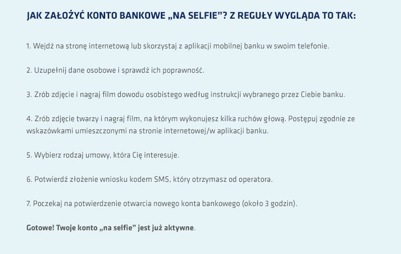 Ramka: Bankowość biometryczna – jak założyć konto „na selfie”?