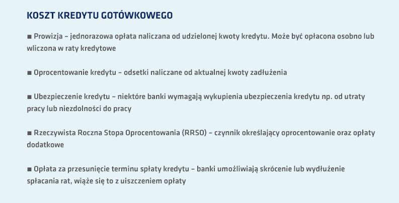 Infografika: Kredyt gotówkowy na święta – jakie opłaty trzeba ponieść?