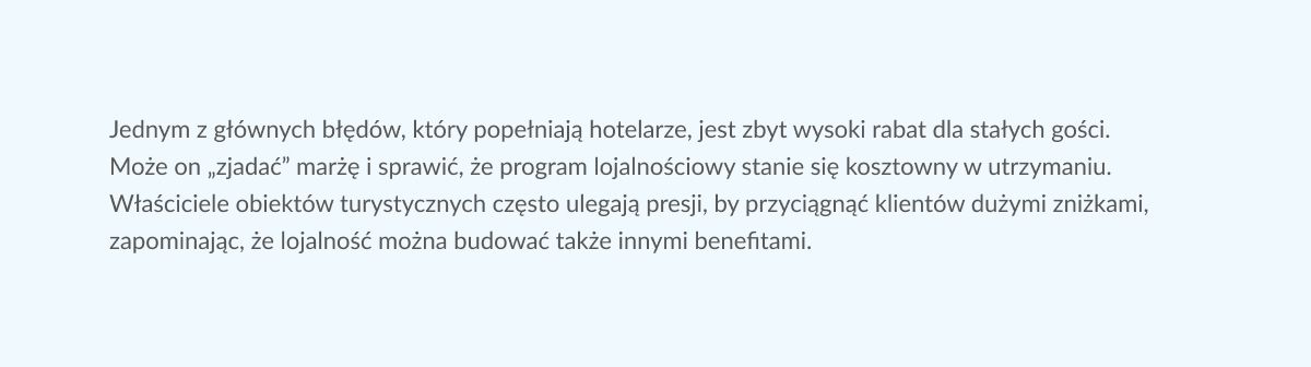 Błędy przy wdrażaniu rabatów i promocji w hotelu lub agroturystyce